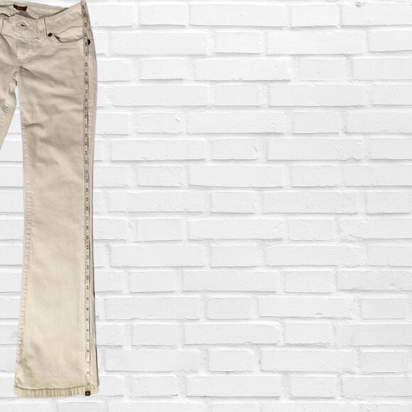Guess Women's Stylish‎ White Boot Cut Stretch Jeans Size 29/US Size 8 - Picture 15 of 17